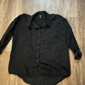 Wild Fable Black Button Down Shirt